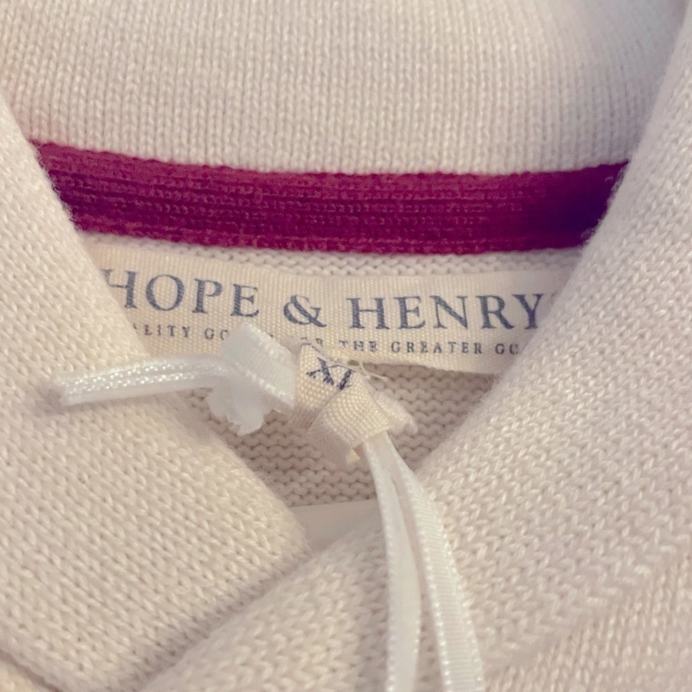 Hope and Henry Cozy Shawl Collar Striped Sweater in size Boys Xlg new with tags - Picture 3 of 7